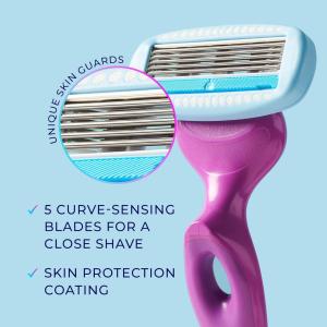Schick Hydro Silk, Razor, 5 Blades, Moisture Care