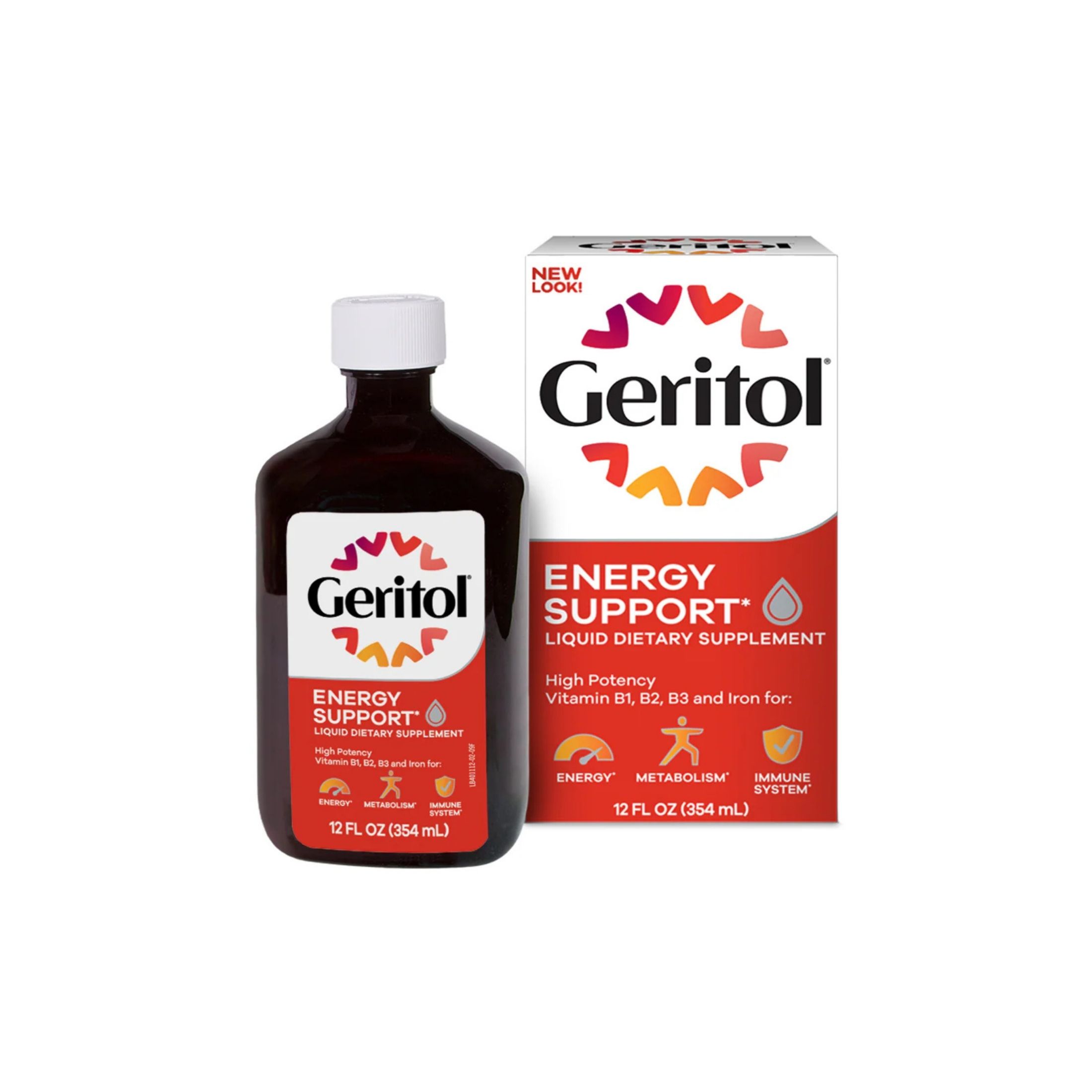 Geritol Liquid Vitamin And Iron Energy Support Supplement