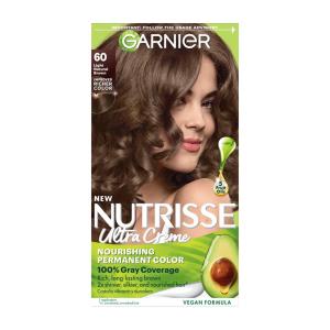 Nutrisse Garnier Permanent Hair Color, Ultra Creme, Light Natural Brown 60
