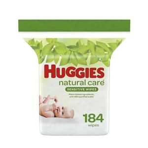 Huggies Natural Care Sensitive Baby Wipes, Unscented, 1 Refill Pack Fragrance Free