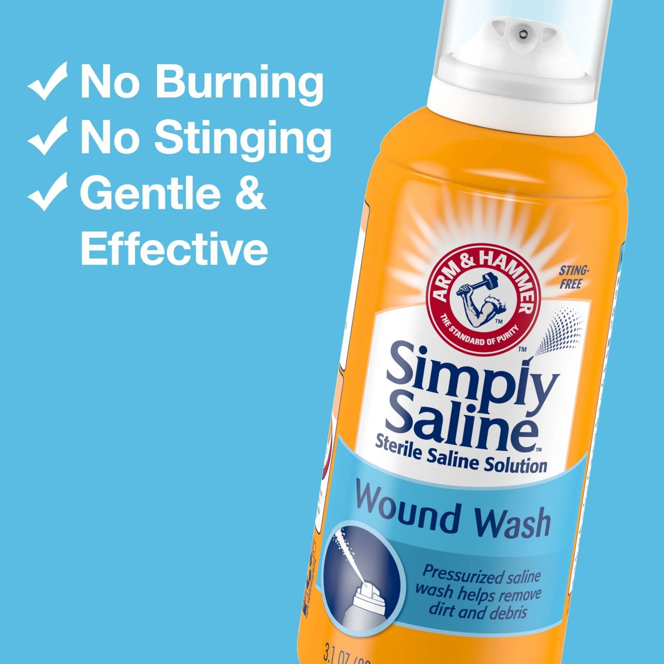 Simply Saline Arm & Hammer Wound Wash, 3.1 Oz