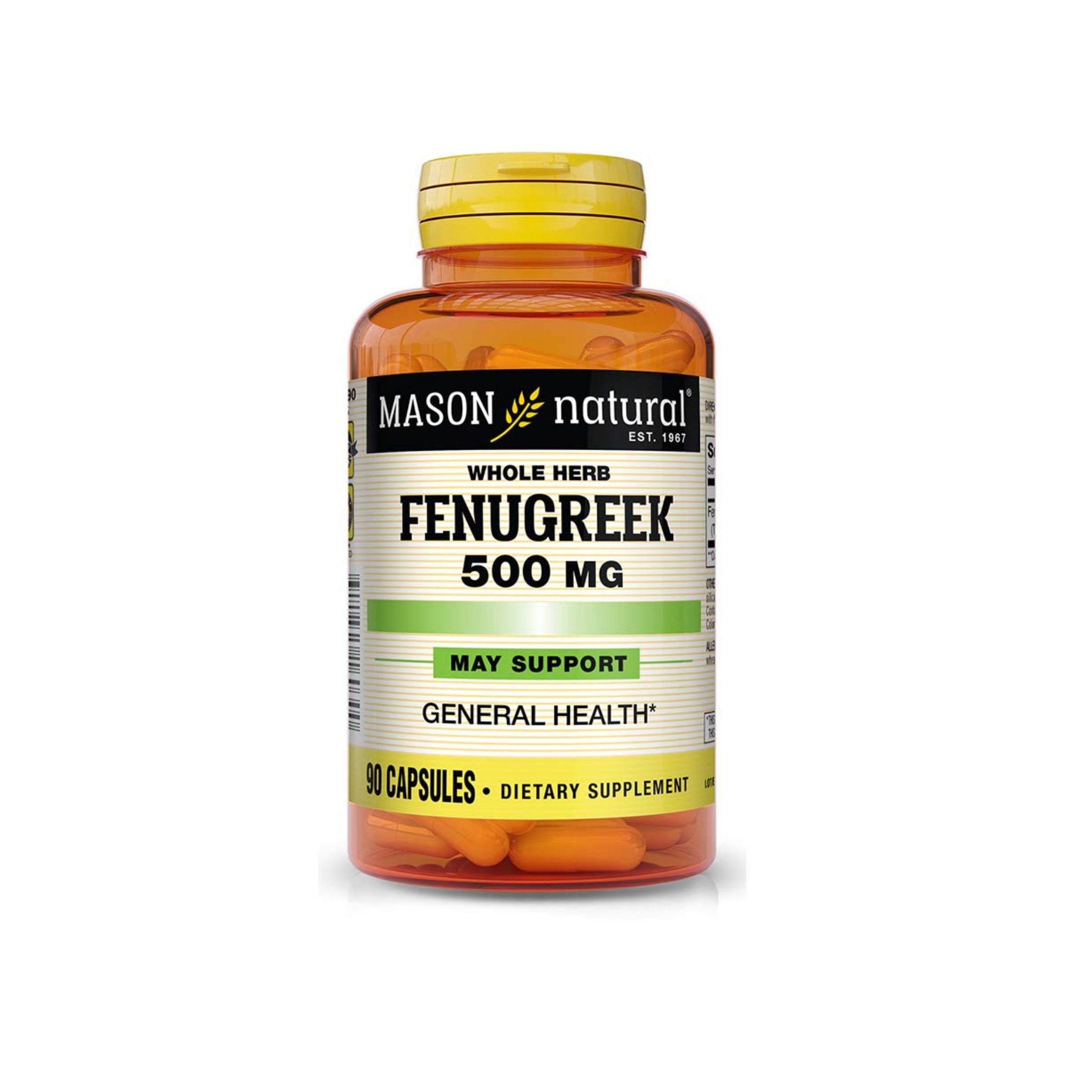 Mason Natural Fenugreek Blood Sugar Health, 90 Capsules