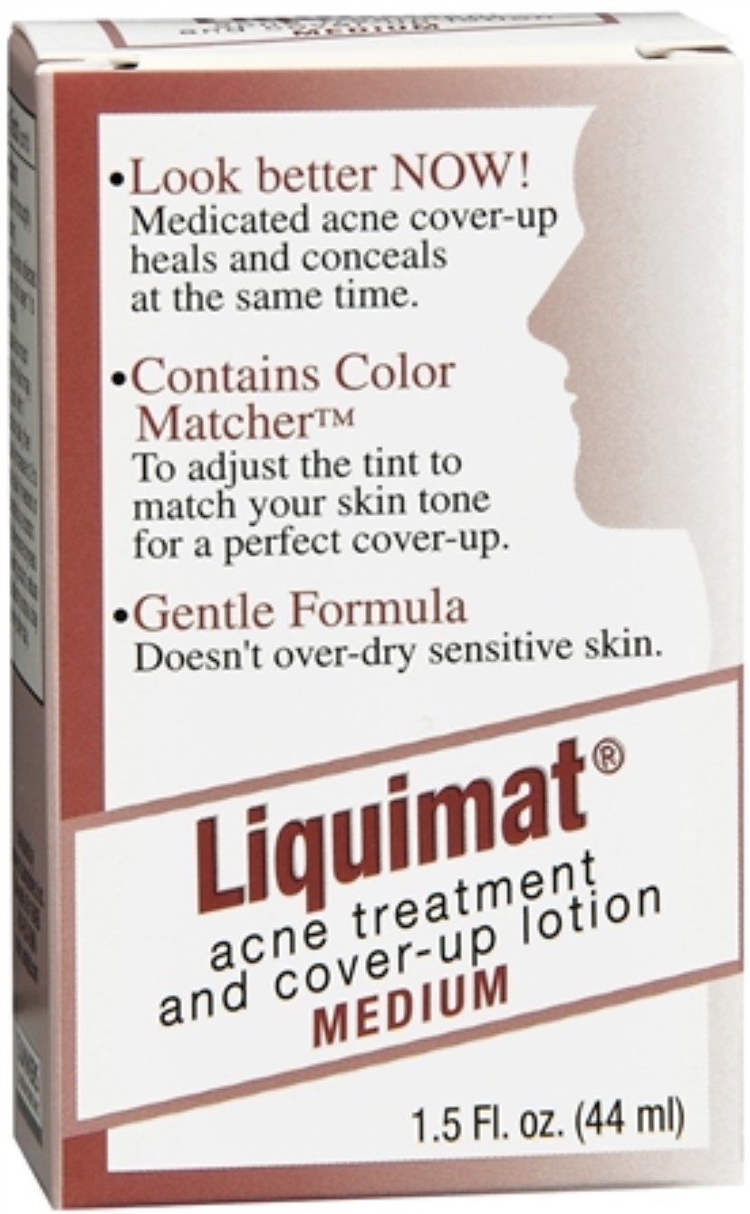 Liquimat Acne Treatment And Cover-Up Lotion Medium 1.50 Oz