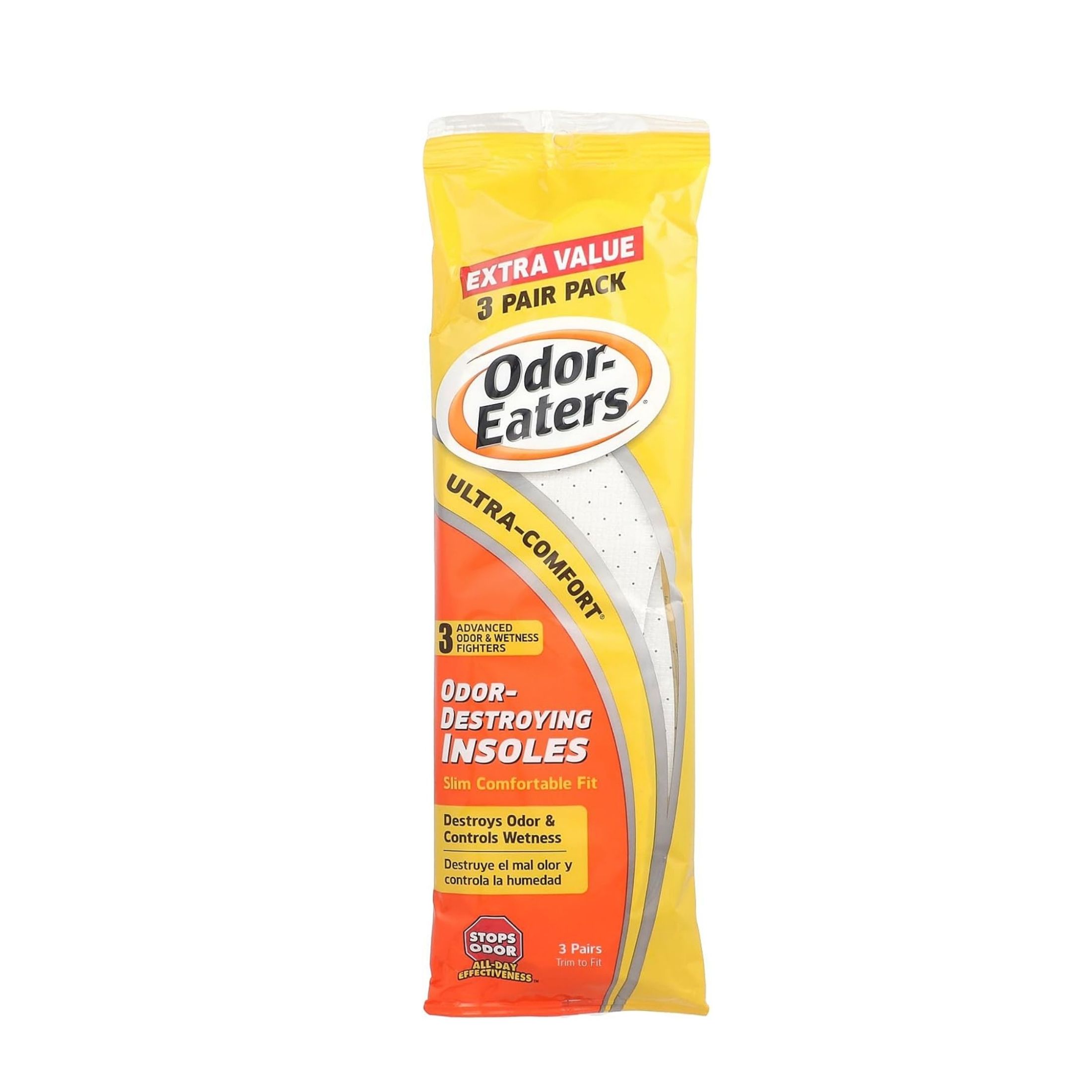 Odor-Eaters Destroying Insoles, Expanded Fit, Trim To Fit