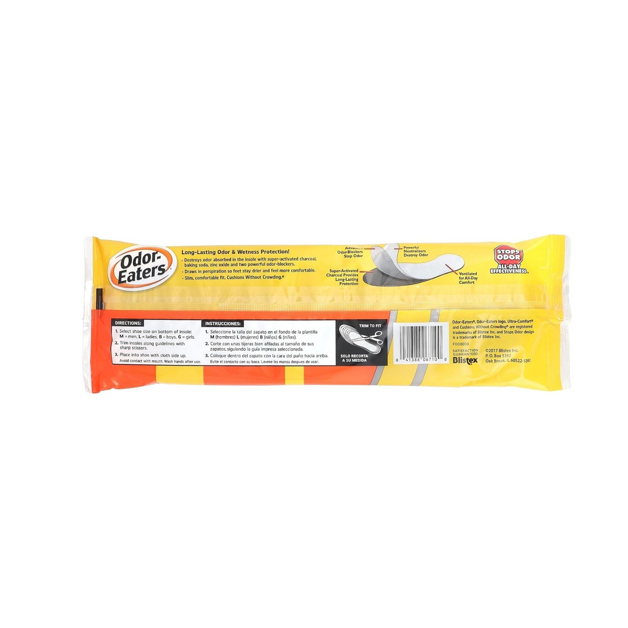 Odor-Eaters Destroying Insoles, Expanded Fit, Trim To Fit