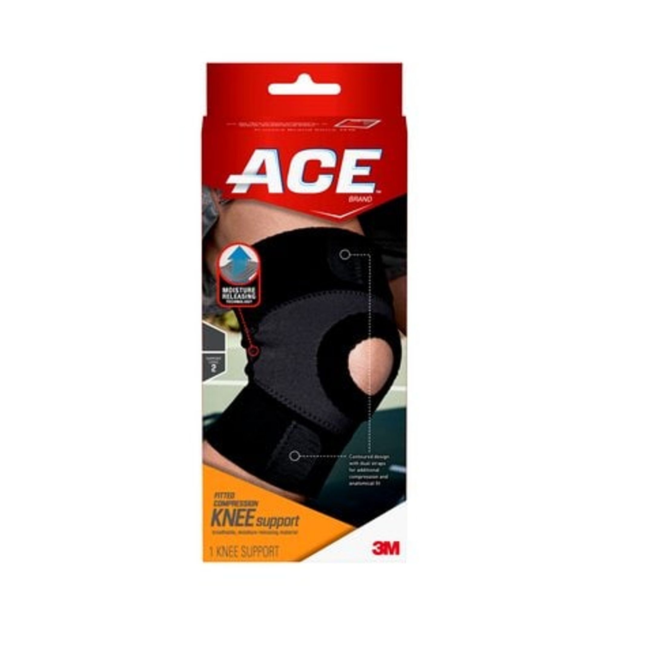 Ace 3M 209602 Moisture Control Knee Support, Medium