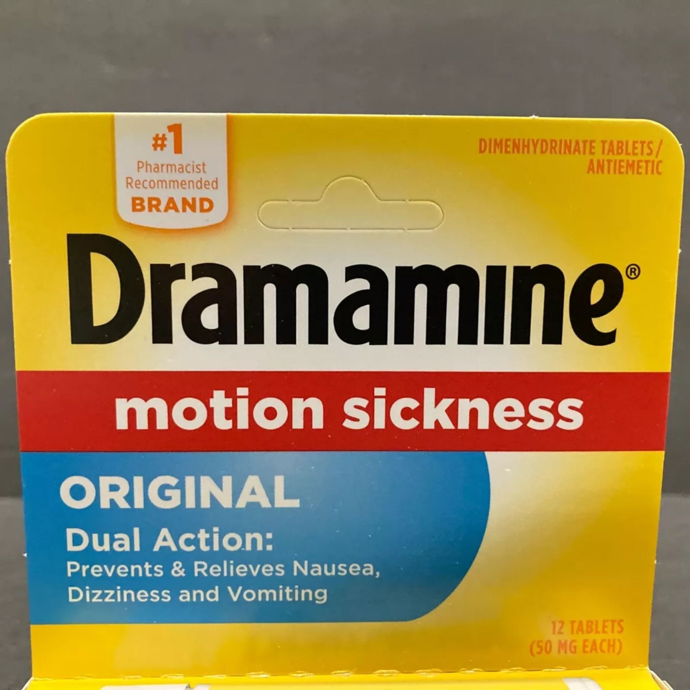 Dramamine Tablets Original Formula 50 Mg Motion Sickness Relief