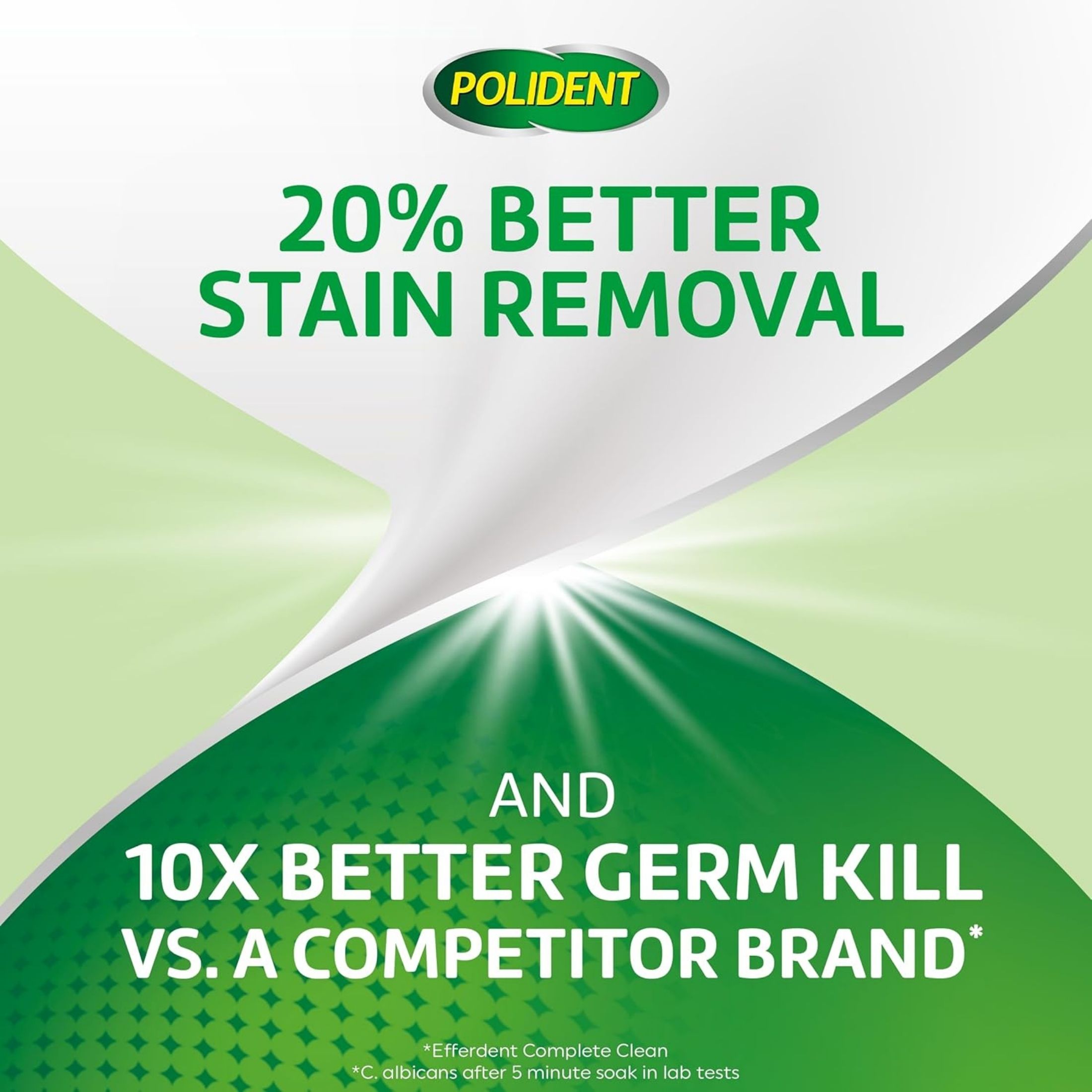Polident 3 Minute Triple Mint Antibacterial Denture Cleanser Effervescent Tablets