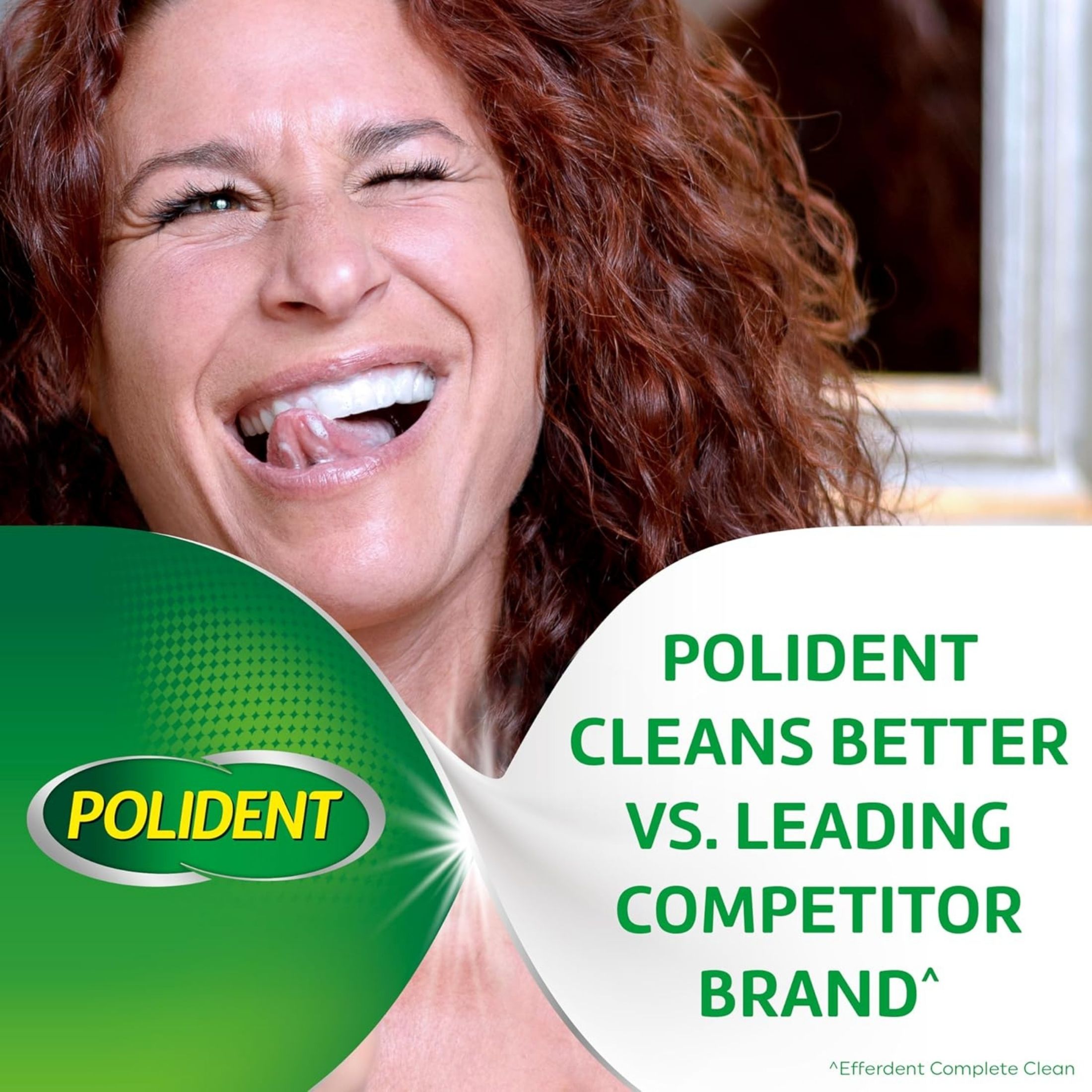 Polident 3 Minute Triple Mint Antibacterial Denture Cleanser Effervescent Tablets