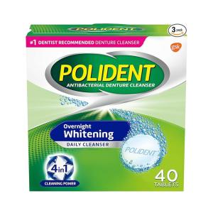 Polident Overnight Tablet Mint Tab White Nmint 84 By Glaxo Smith Kline Consumer Hc USA