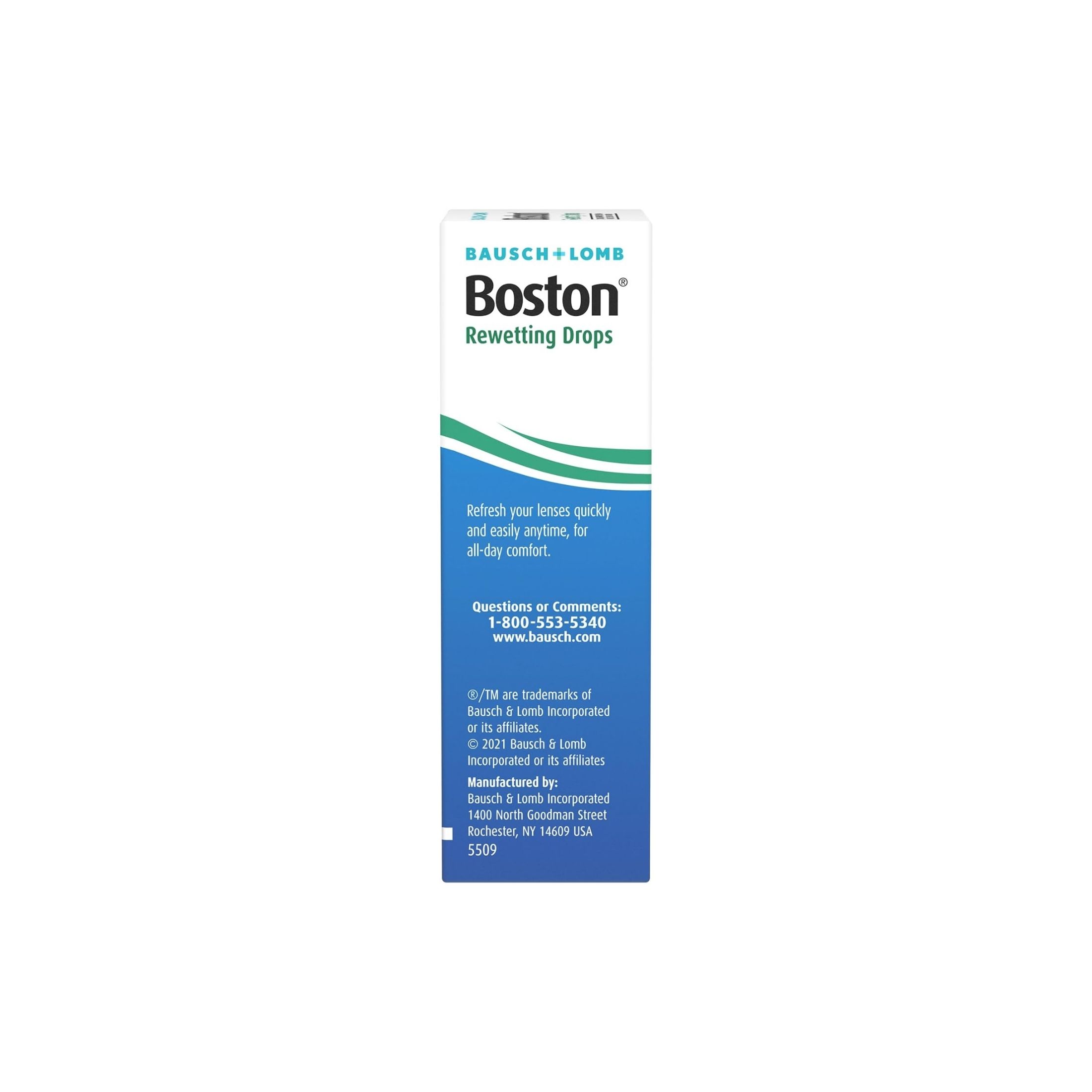 Bausch + Lomb Boston Rewetting Drops For Rigid Gas Permeable Contact Lenses From 0.34 Fl Oz (10 mL)