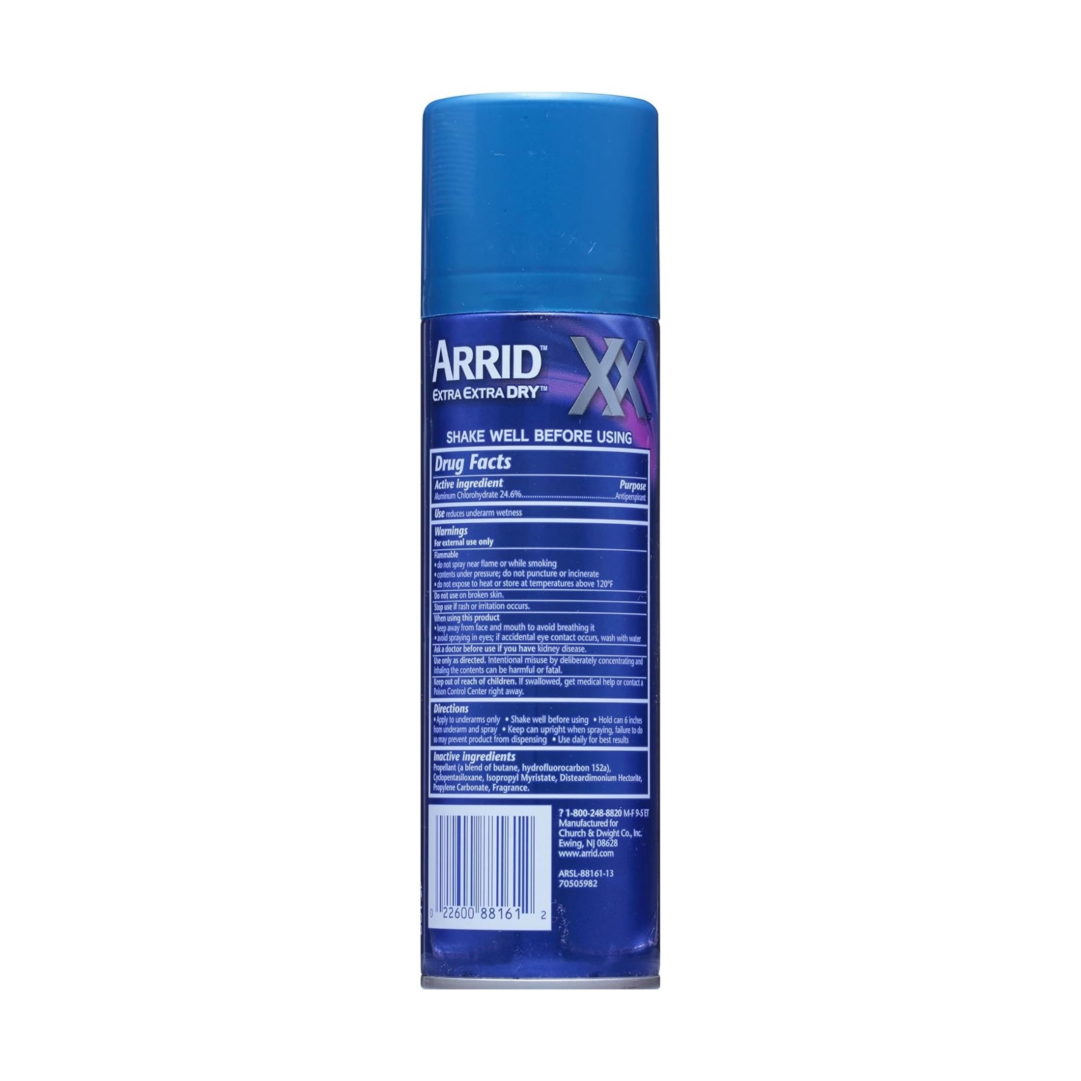 Arrid XX Extra Dry Antiperspirant Deodorant Morning Clean Aerosol 6oz