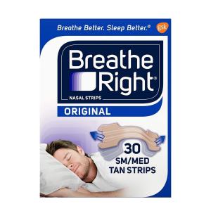 Breathe Right Nasal Strips Original Tan Small/Medium