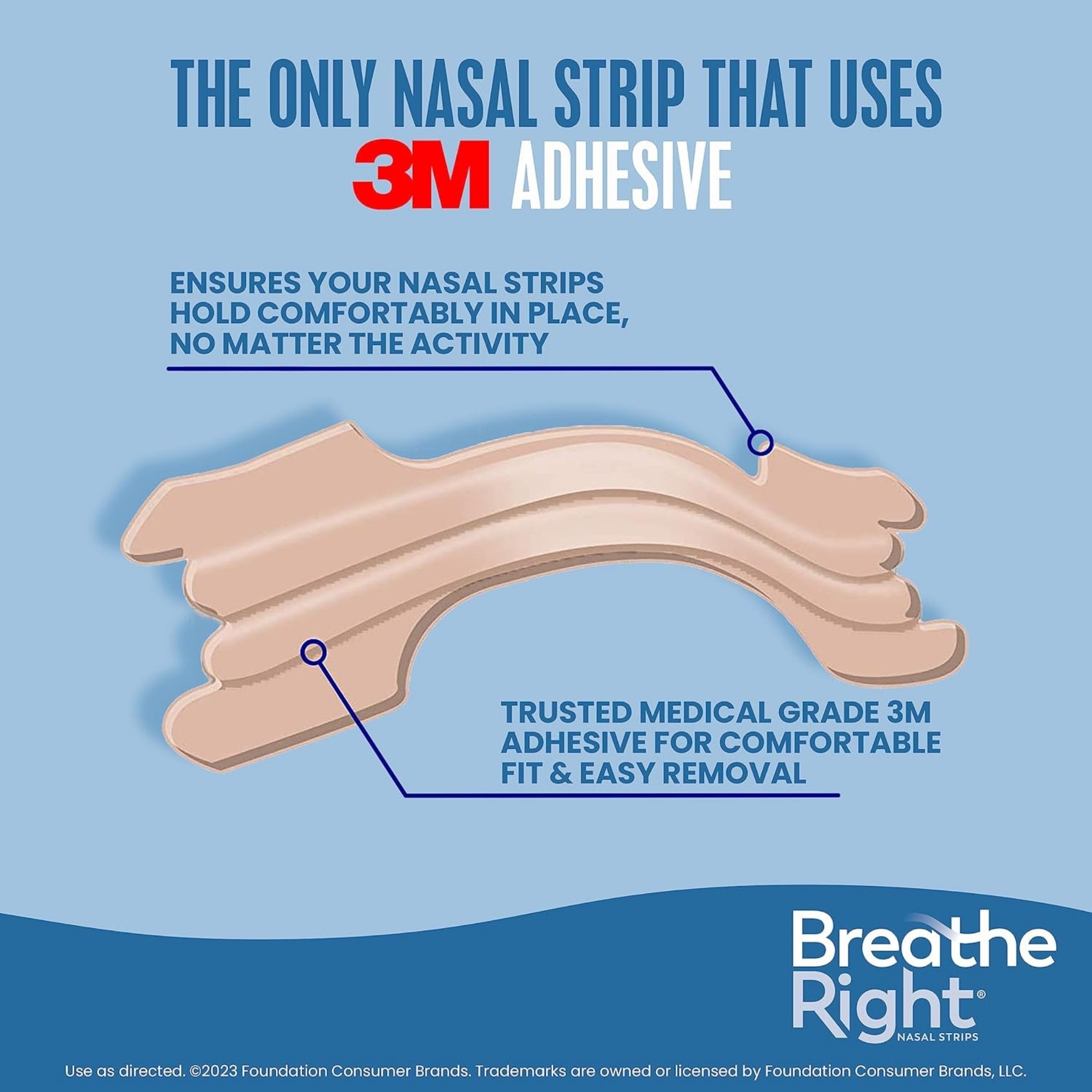 Breathe Right Nasal Strips, Original Tan, Large