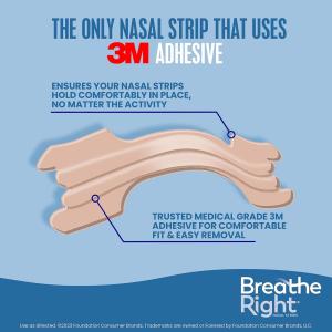 Breathe Right Nasal Strips, Original Tan, Large