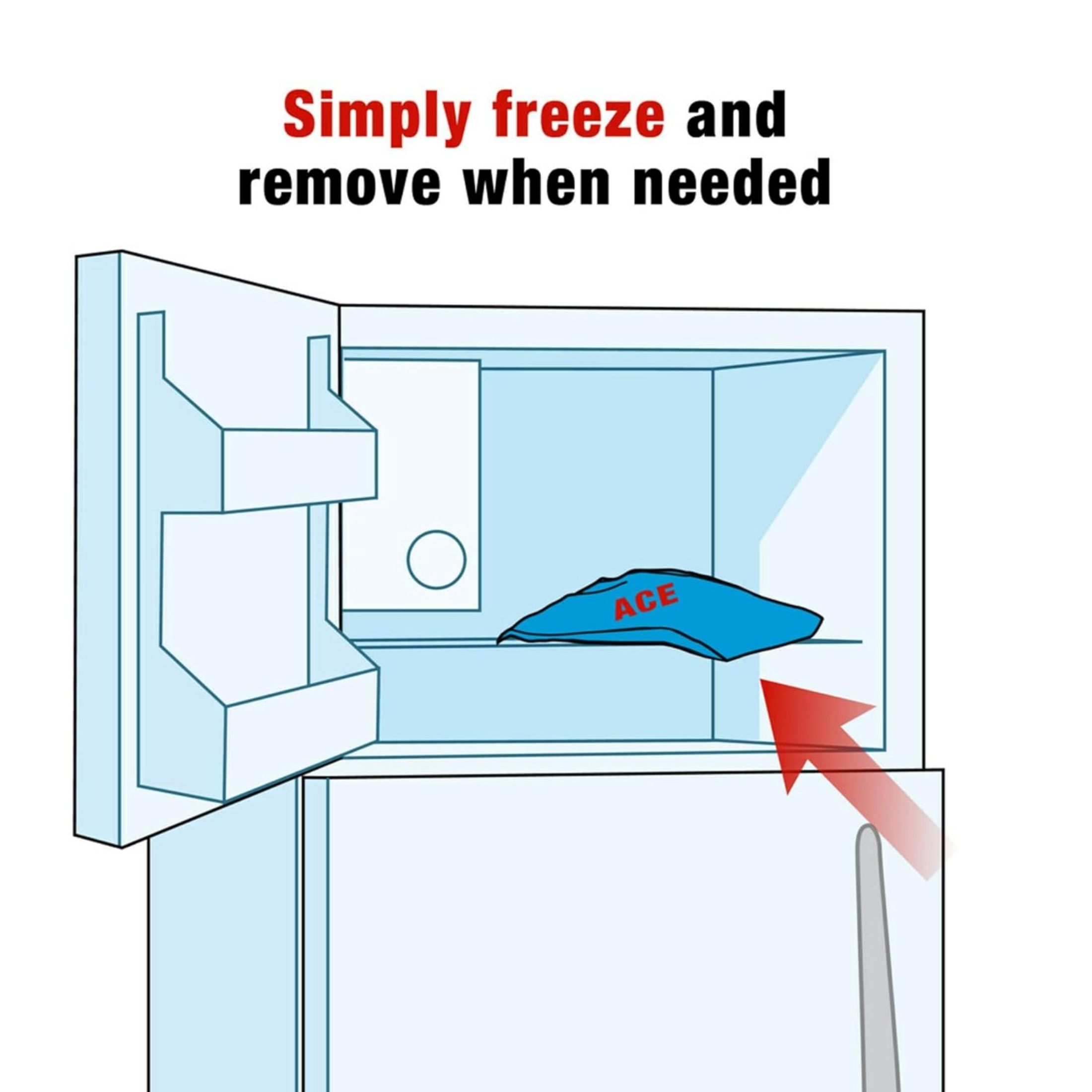 ACE Large Reusable Cold Compress - 1 Each - Blue