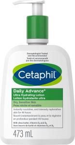 Cetaphil Daily Advance Ultra Hydrating Lotion With Shea Butter For Dry, Sensitive Skin, 16 Fl Oz