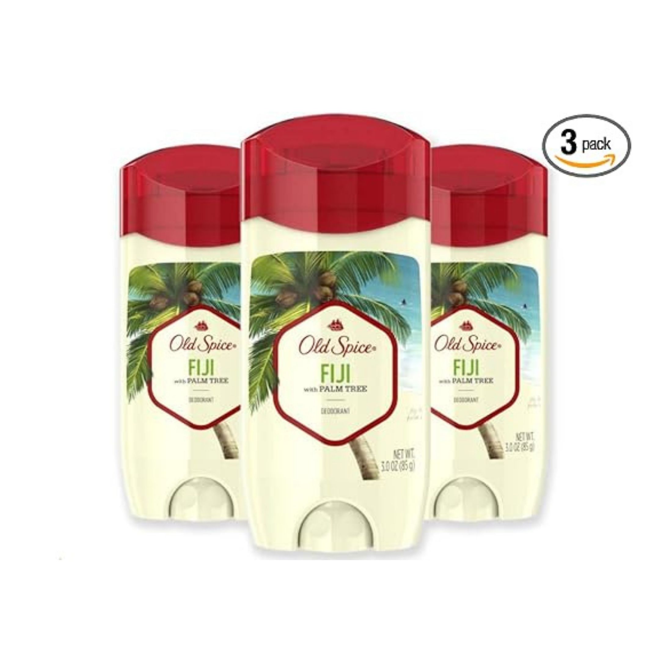 Old Spice Deodorant, Fiji With Palm Tree, Aluminum Free - 3 Ounce