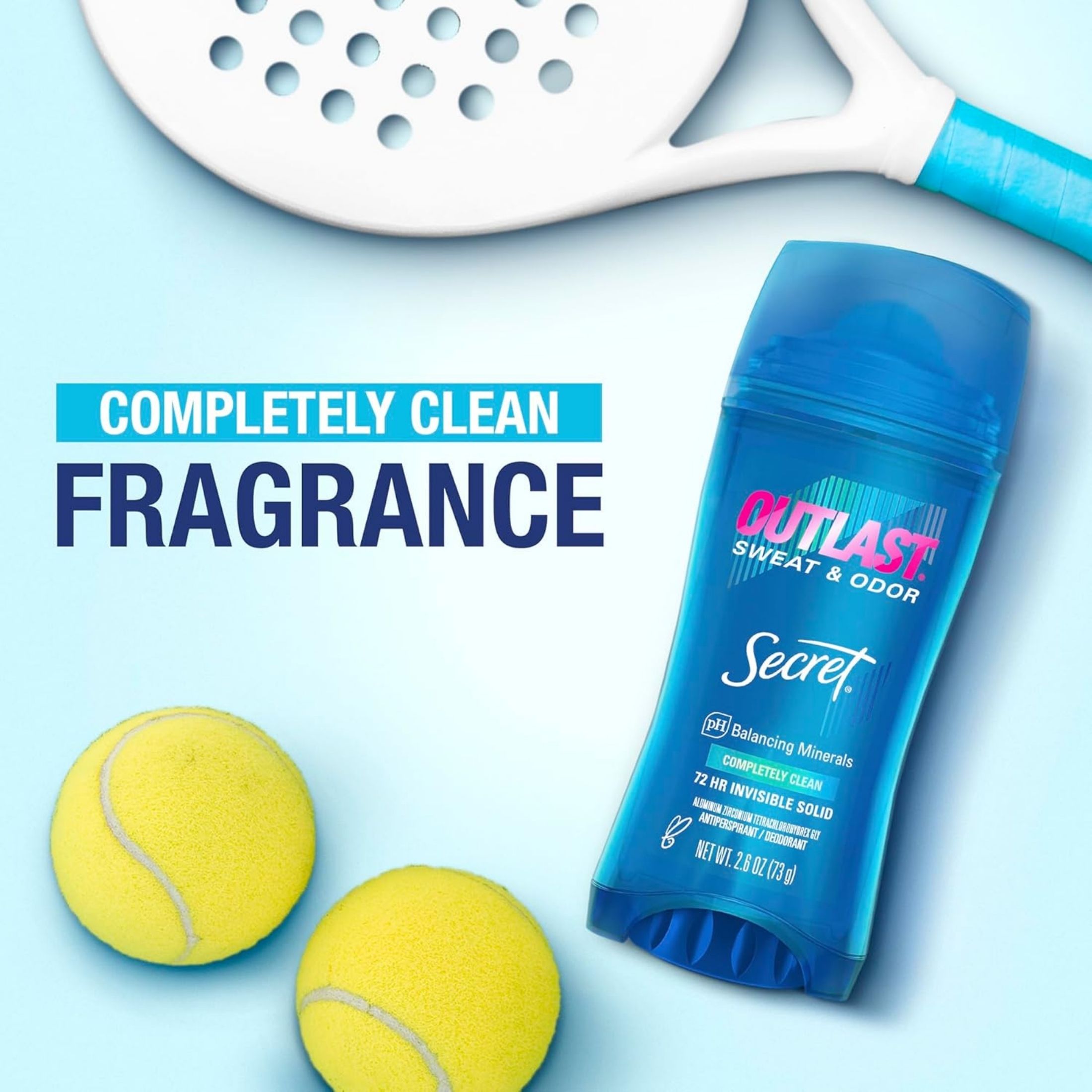 Secret Outlast For Women Antiperspirant Deodorant Invisible Solid Completely Clean Scent