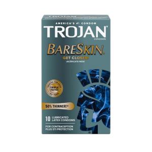 Trojan Sensitivity BareSkin Lubricated Premium Latex Condoms