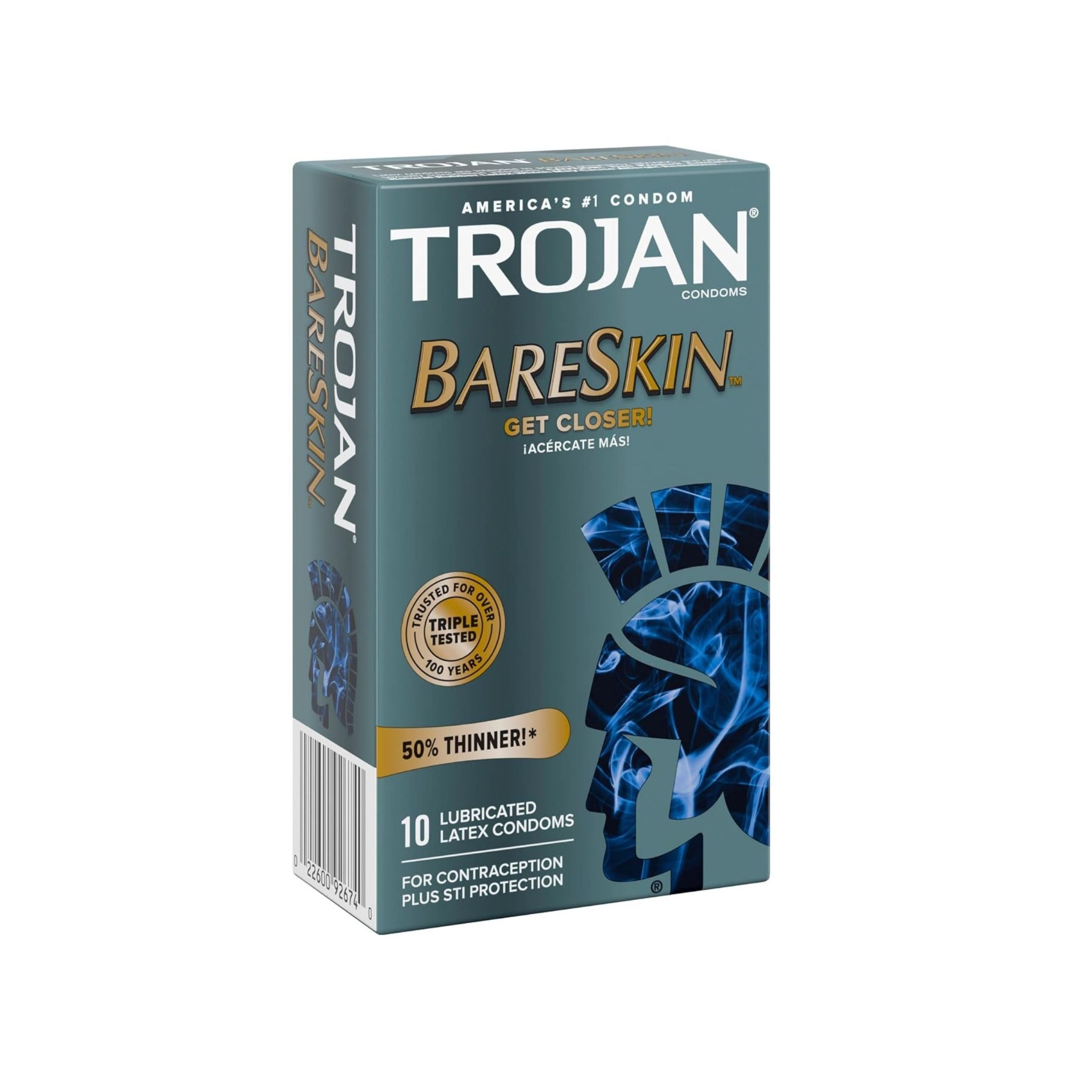 Trojan Sensitivity BareSkin Lubricated Premium Latex Condoms