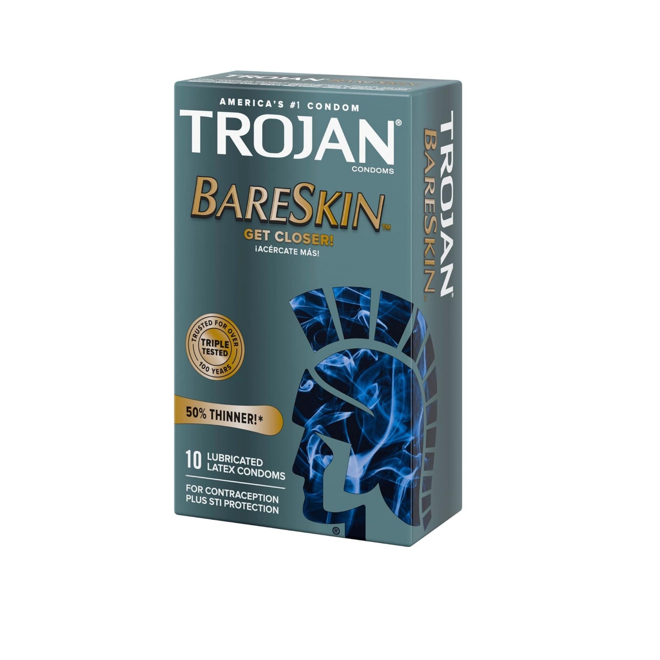 Trojan Sensitivity BareSkin Lubricated Premium Latex Condoms