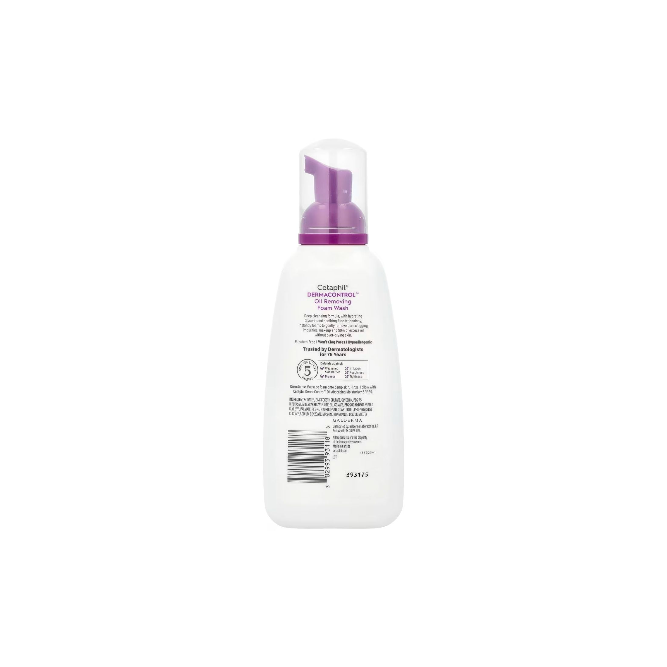 Cetaphil DermaControl Oil Control Foam Wash 8 Oz