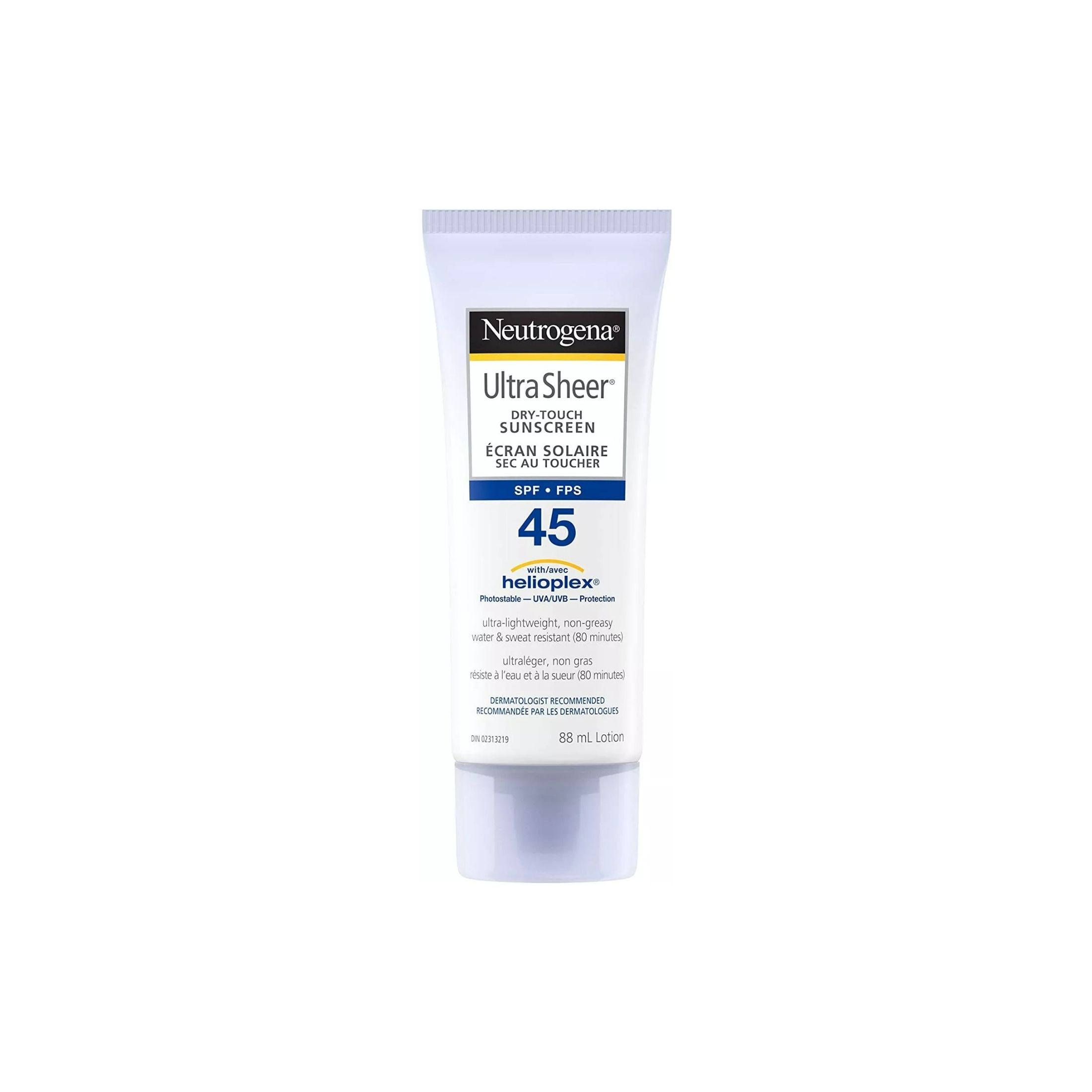 Neutrogena Ultra Sheer Dry Touch Sunscreen Broad Spectrum SPF 45, 88ml