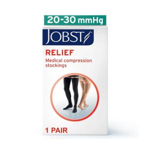Jobst 72230300 Compression Stockings Thigh High, Pair, Beige, Large