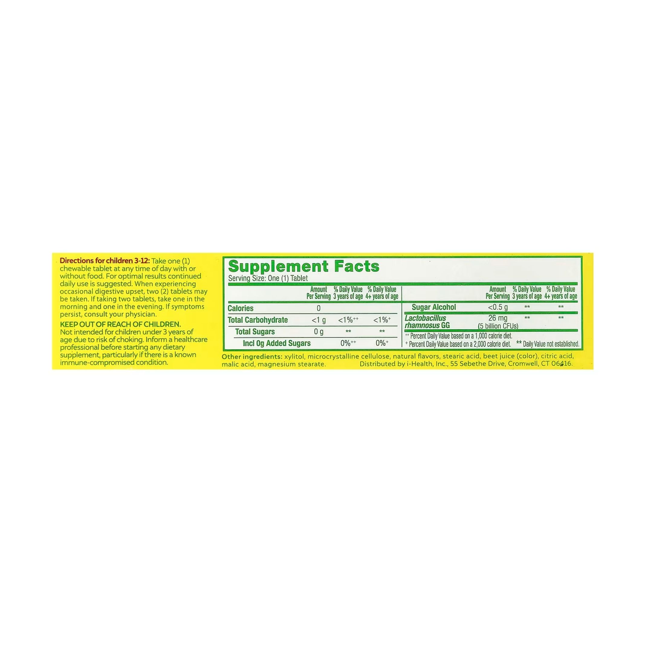 Culturelle Kids, Purely Probiotics, Chewable Tablets, Burst Berry Flavor