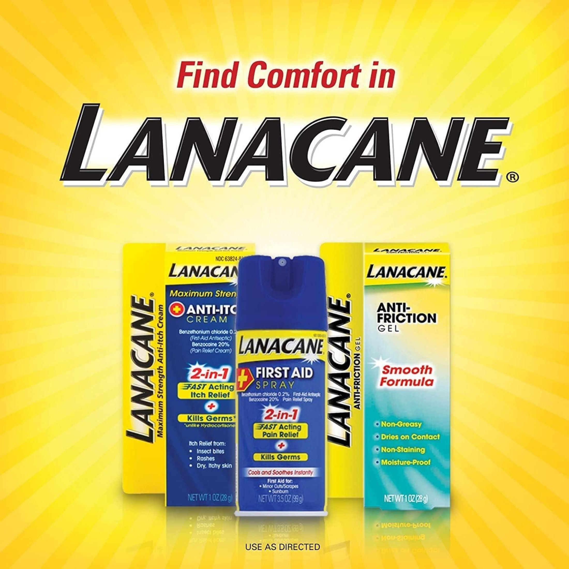 Lanacane Anti Friction Gel 1 Oz