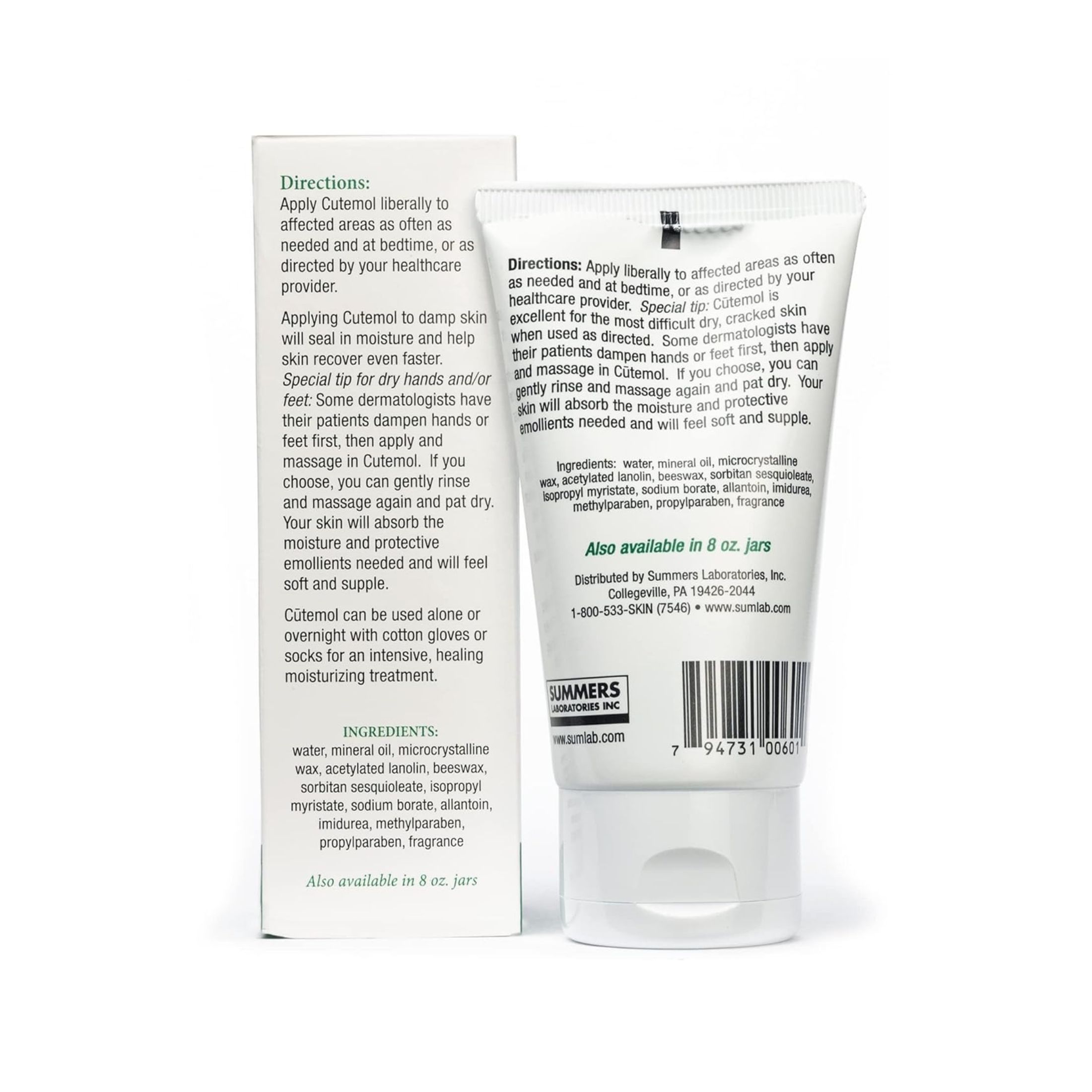 Cutemol Emoliente De La Piel Crema 2 Oz