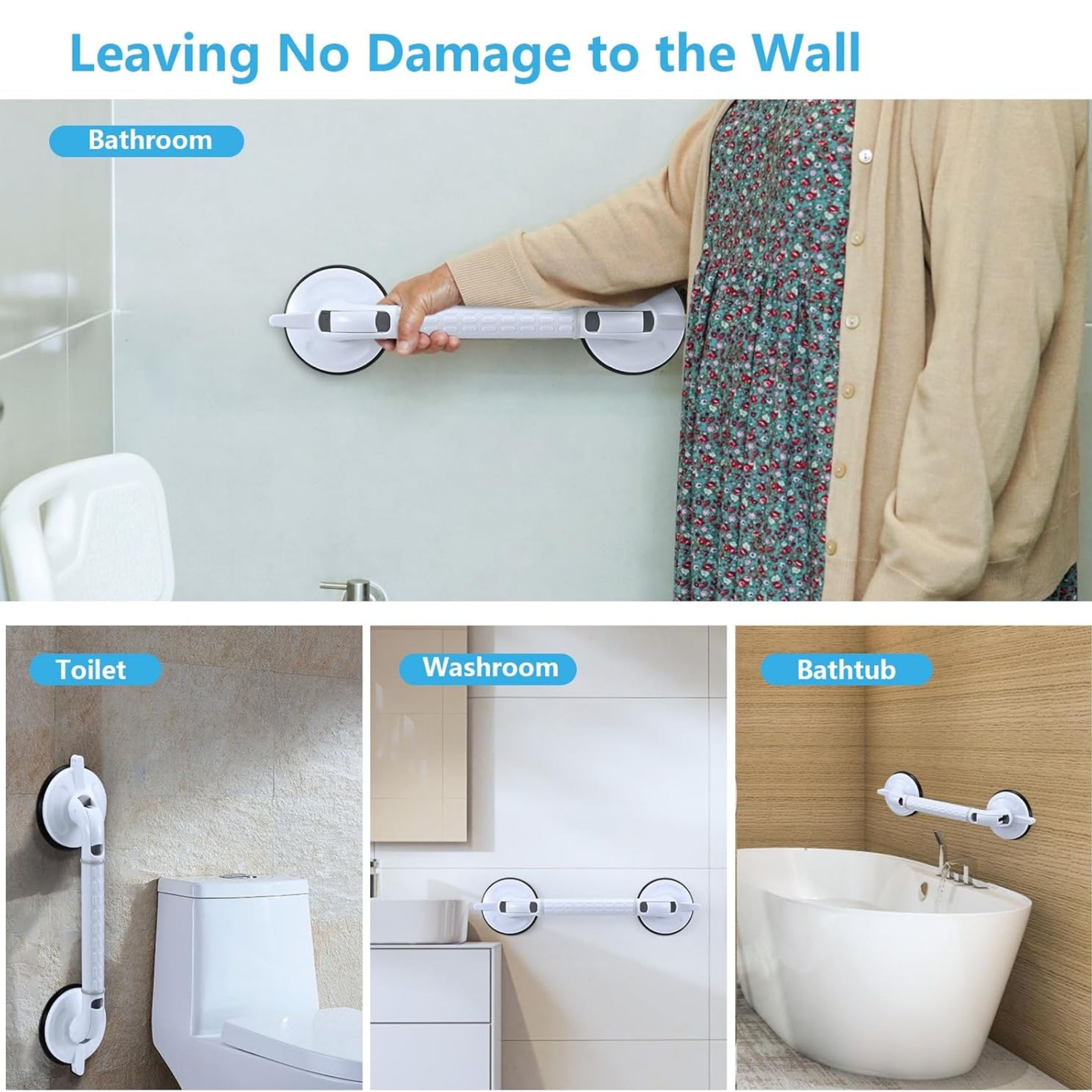 Suction Grab Bar With Safety Indicators 18