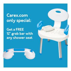Carex EZ Bath And Shower Seat With Handles
