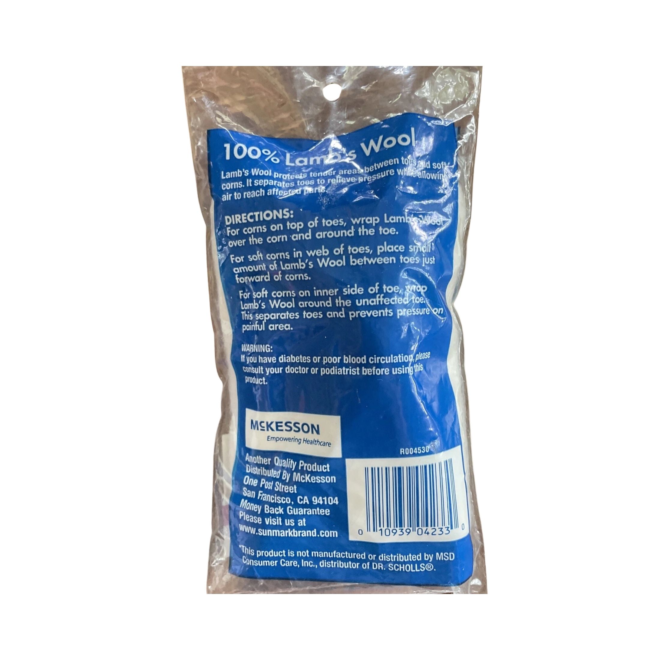 Sunmark 100% Lambs Wool Padding, 0.375 Oz