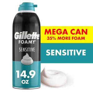 Gillette Foamy Sensitive Skin Shave Foam 11 Oz Aerosol