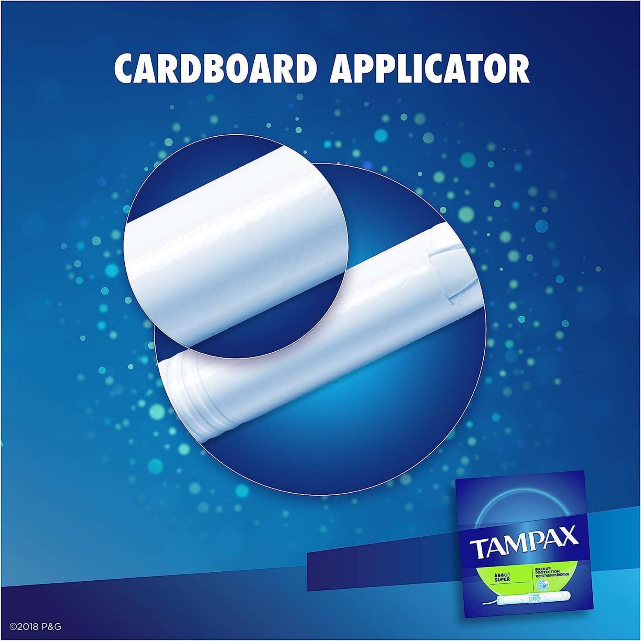 Tampax Cardboard Applicator Super Absorbency Tampons