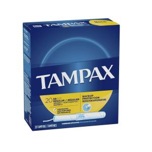 Tampax Cardboard Applicator Regular Absorbency Tampons
