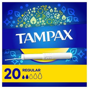 Tampax Cardboard Applicator Regular Absorbency Tampons