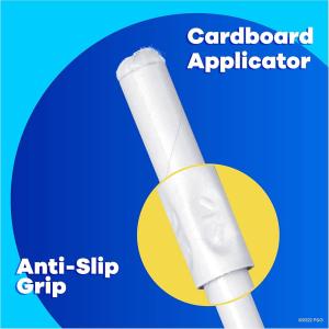 Tampax Cardboard Tampons Regular Absorbency, Anti-Slip Grip, LeakGuard Skirt, Unscented