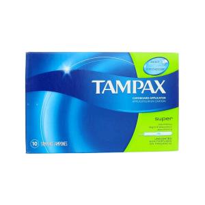 Tampax Cardboard Applicator Tampons Super Absorbency