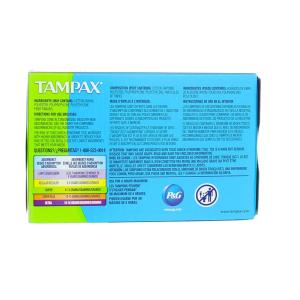Tampax Cardboard Applicator Tampons Super Absorbency