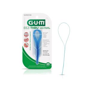 GUM SUNSTAR Eez-Thru Floss Threaders - 25ct