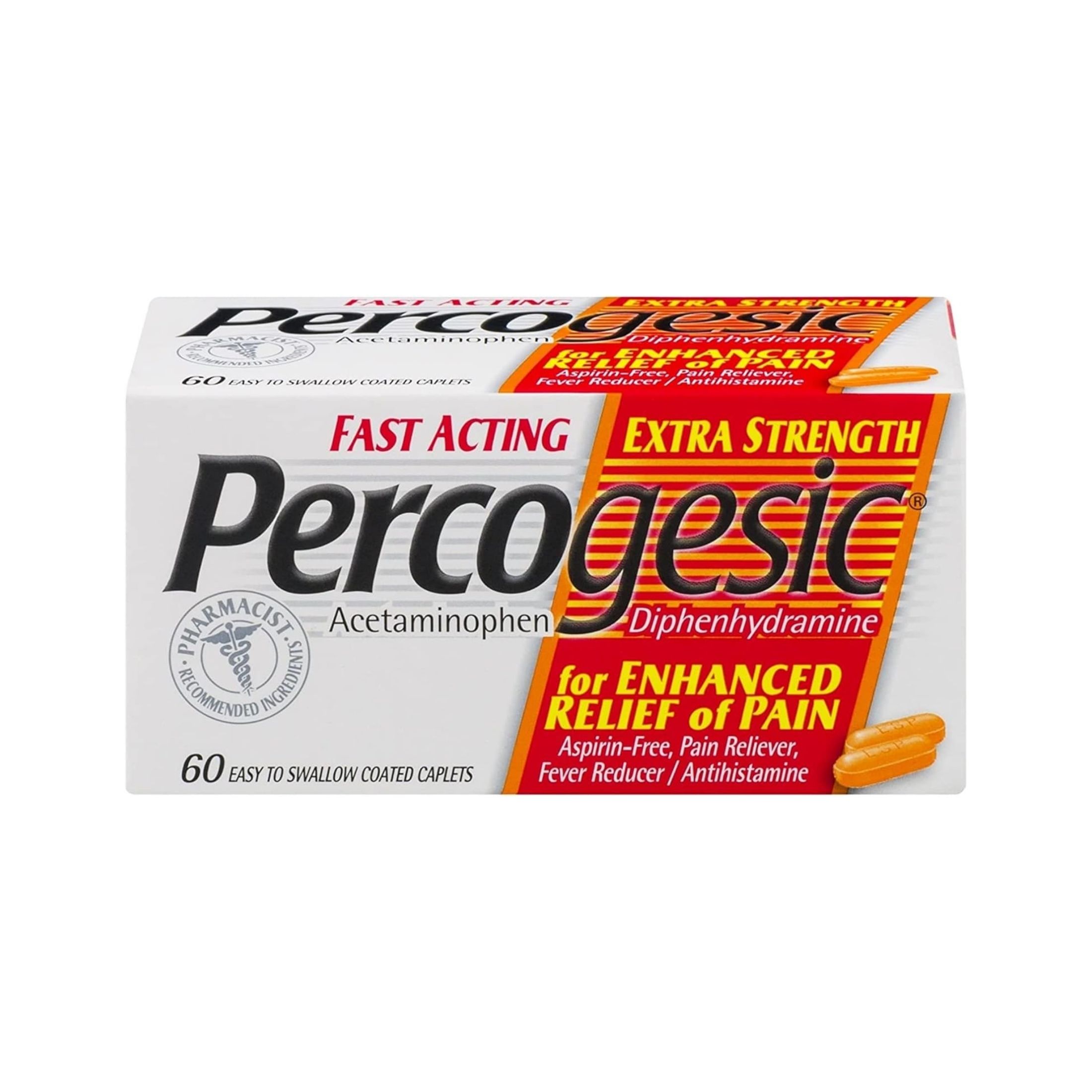 Percogesic Extra Strength Pain Reliever Coated Caplets