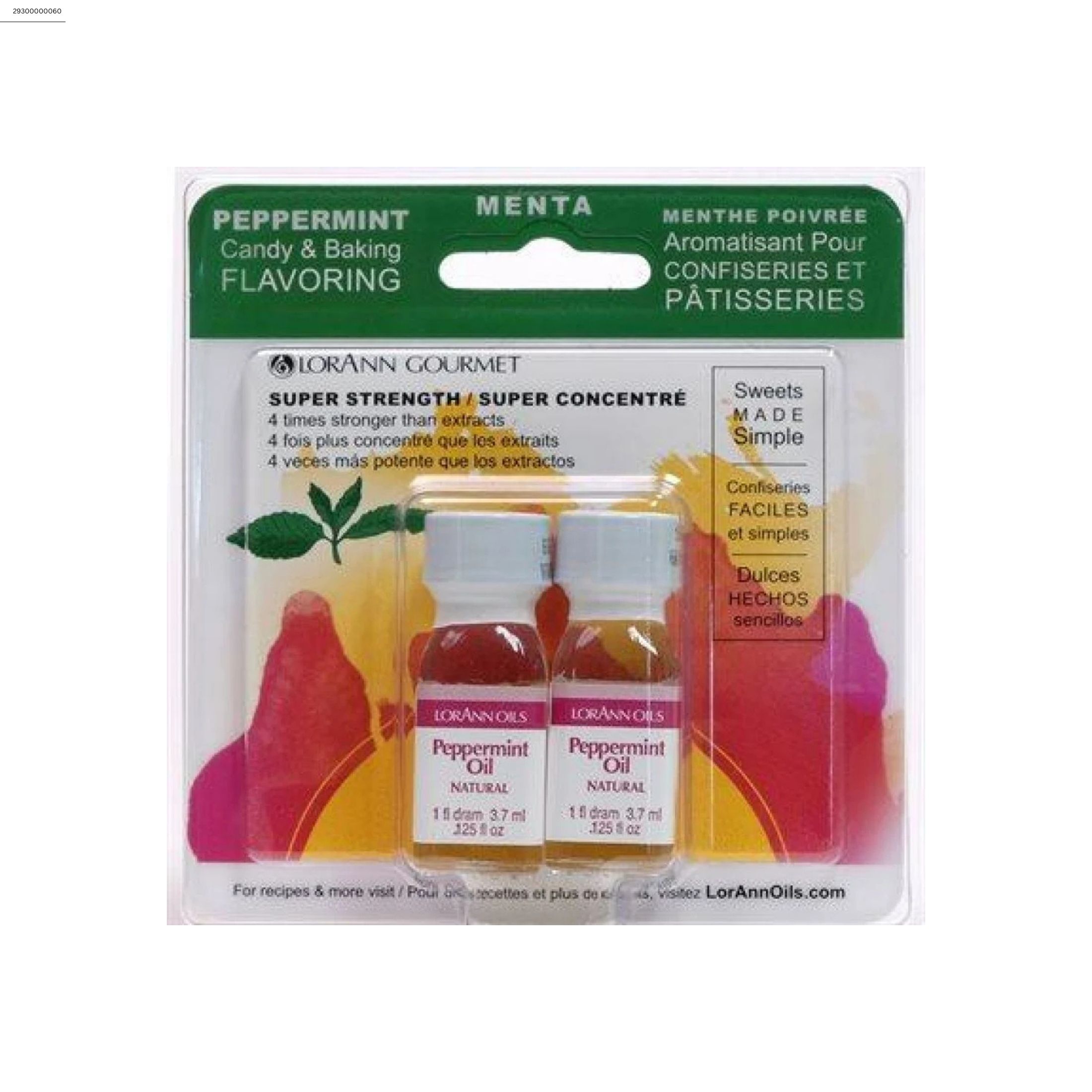 LorAnn Gourmet Natural Peppermint Oil 0.125 Oz