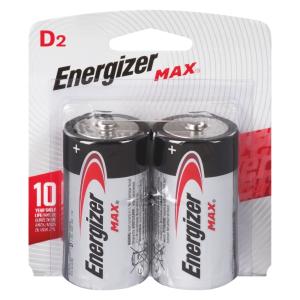 Energizer Max D Batteries - Alkaline Battery