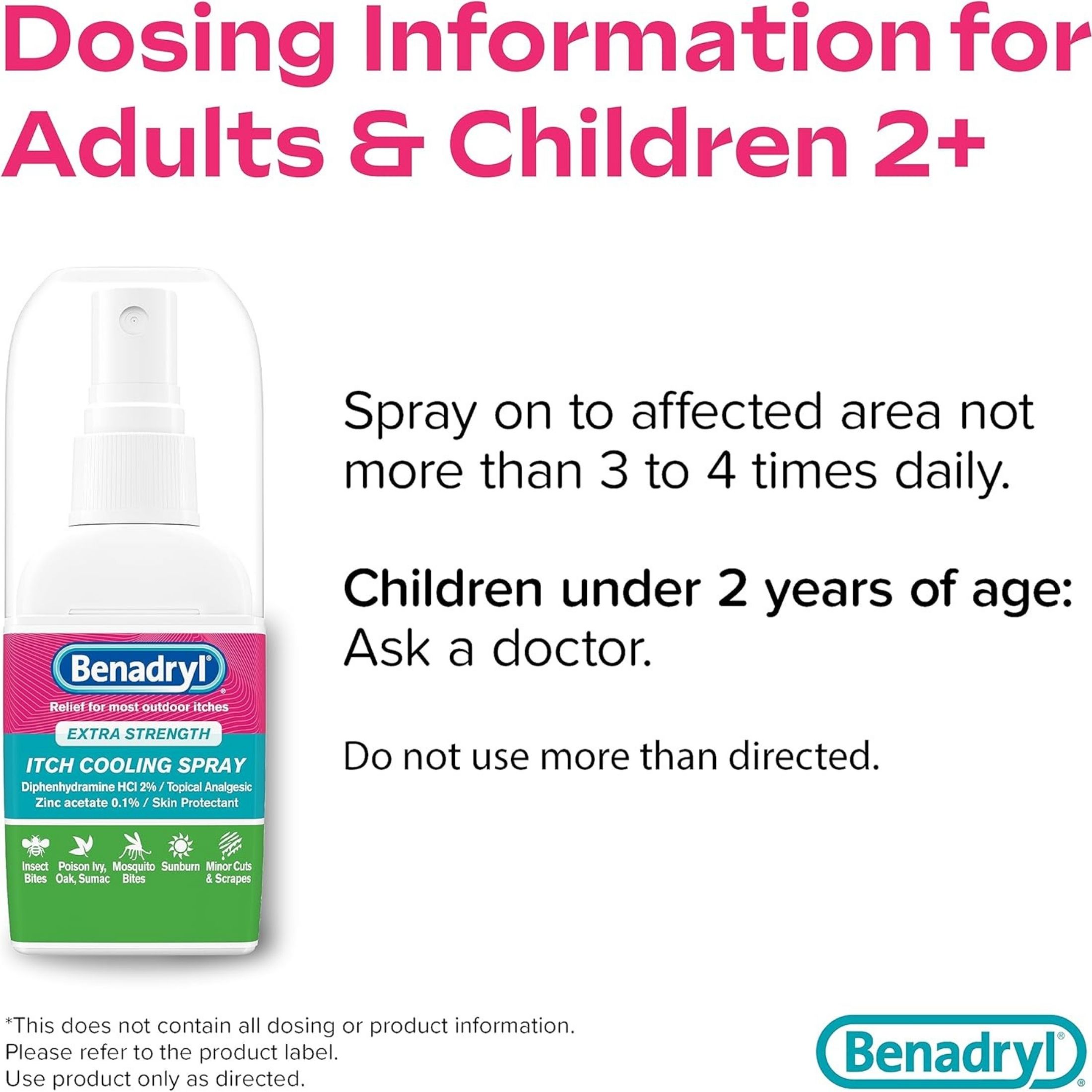 Benadryl Itch Cooling Spray, Extra Strength 2 Fl Oz