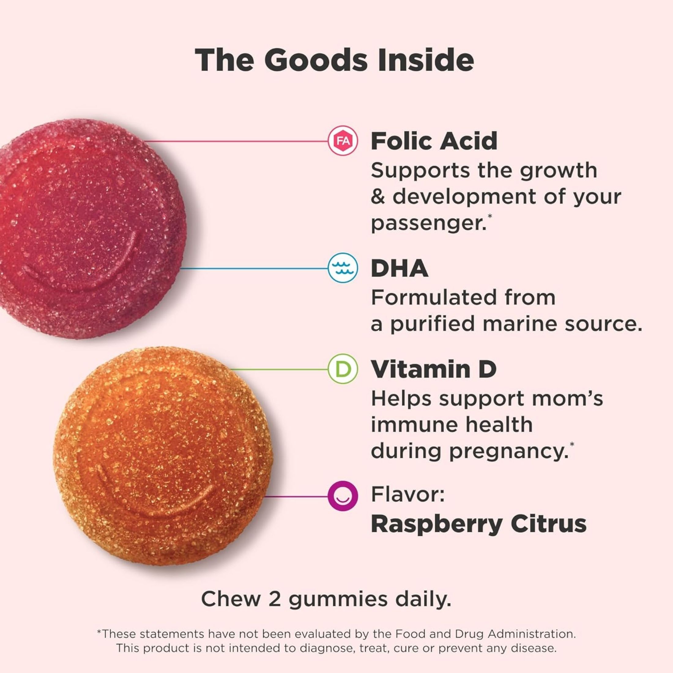 Olly Essential Prenatal Multivitamin Gummies - Sweet Citrus