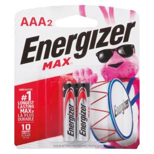 Energizer Max Alkaline Batteries AAA 2