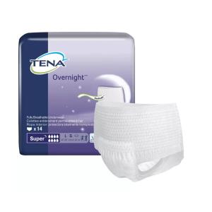 Tena Overnight Super Absorbent Underwear, Medium 1053408